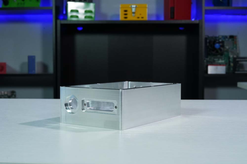 Machined Enclosure with Connector Cutouts