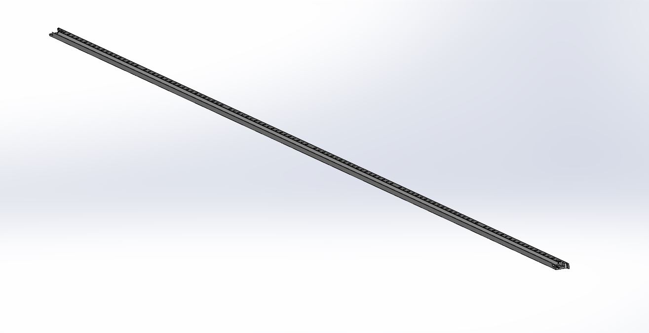 CAD model of replacement filler strip for LVD ToolCell by Protocase CNC Machining