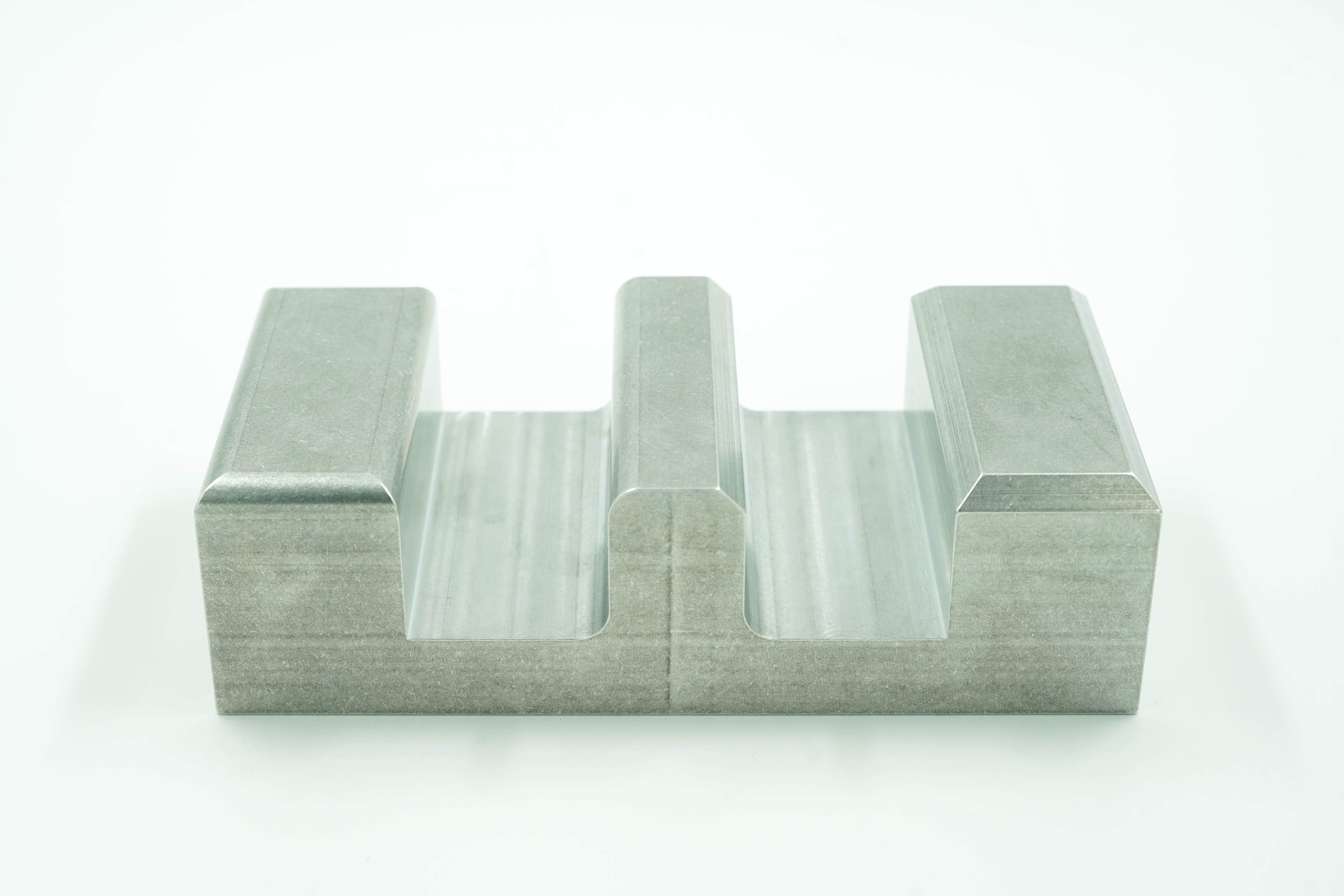 A machined part with fillets and chamfers