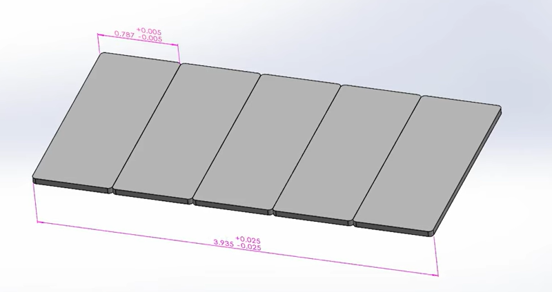 tolerances stacking illustration