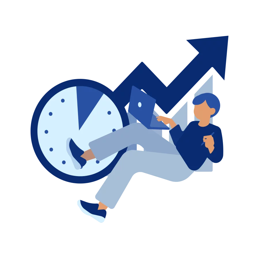 Illustration representing Priority's urgent, fixed 2-3 day lead time