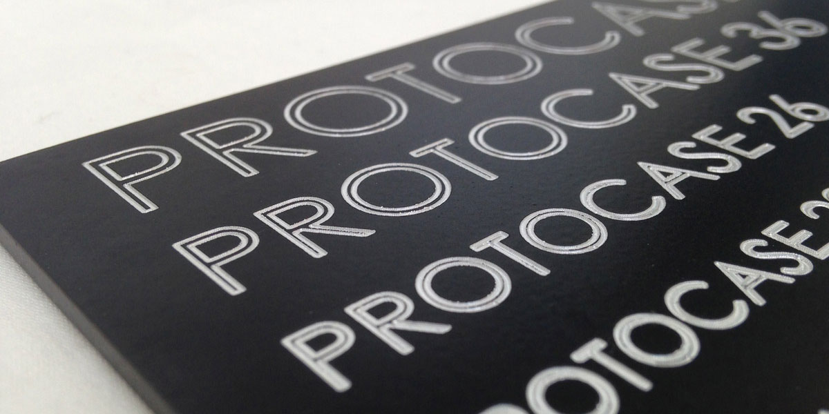 CNC Milling: Machined Engraving CNC Milling: Mirrored Appearance