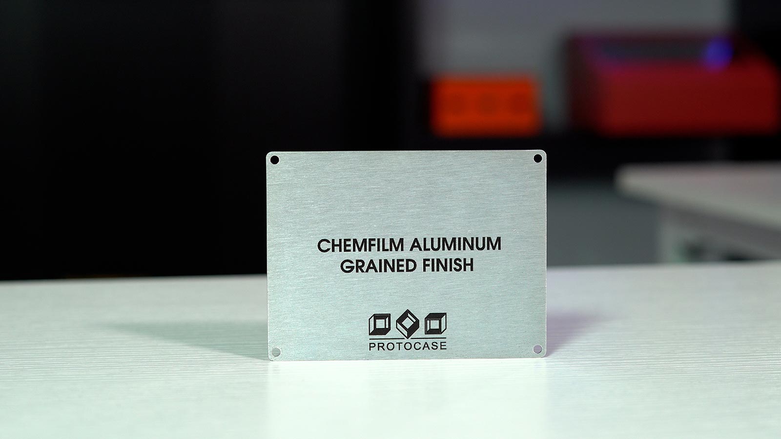 Chem Film Aluminum with Grained Finish