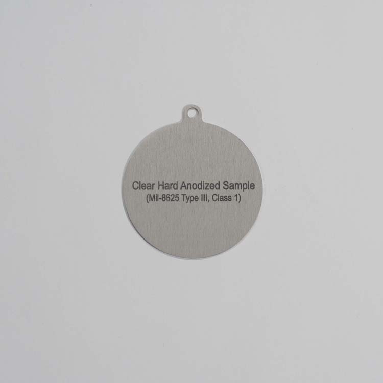 Clear Hard Anodize (Mil-A-8625 Type III, Class 1)