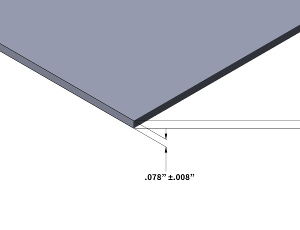 Galvanneal Thickness Chart